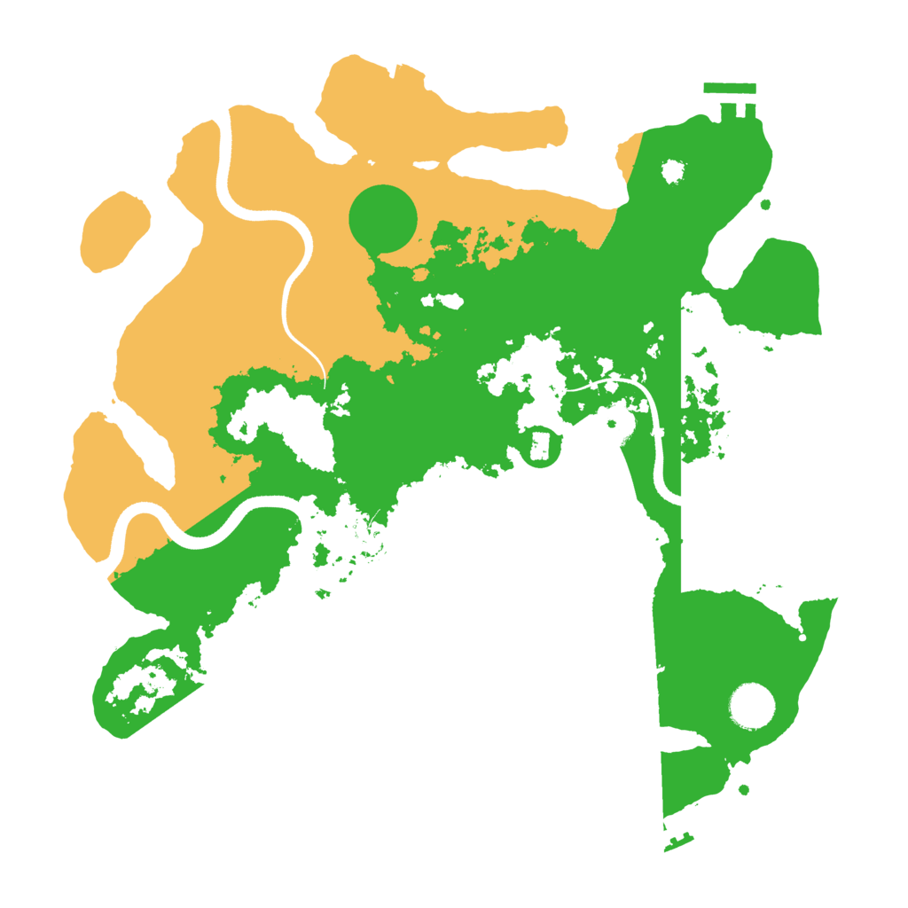 Biome Rust Map: Procedural Map, Size: 3500, Seed: 6434297