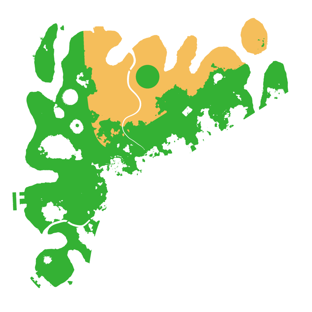 Biome Rust Map: Procedural Map, Size: 3500, Seed: 4697175