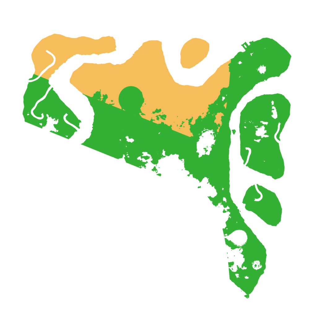 Biome Rust Map: Procedural Map, Size: 3500, Seed: 2745355