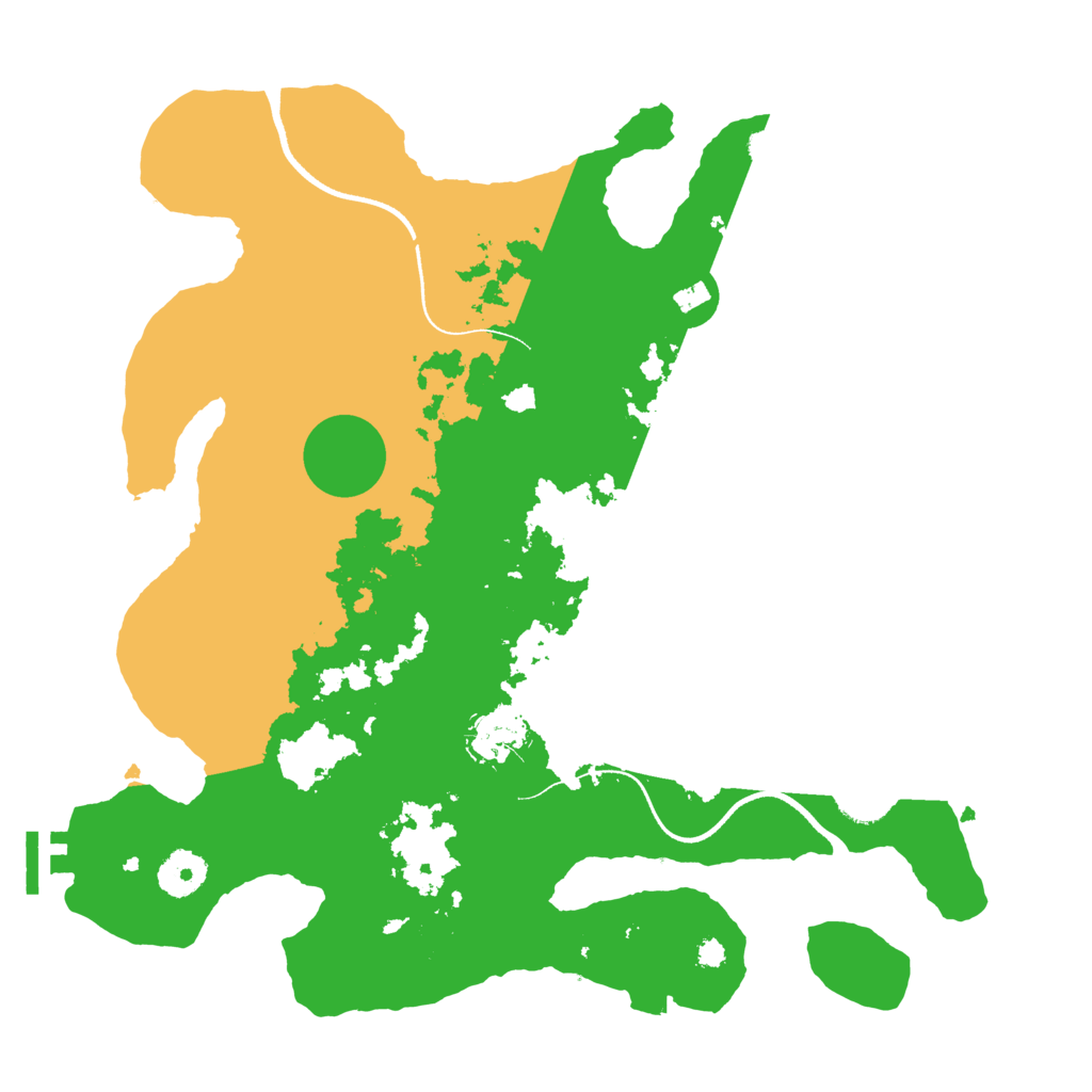 Biome Rust Map: Procedural Map, Size: 3500, Seed: 4563658
