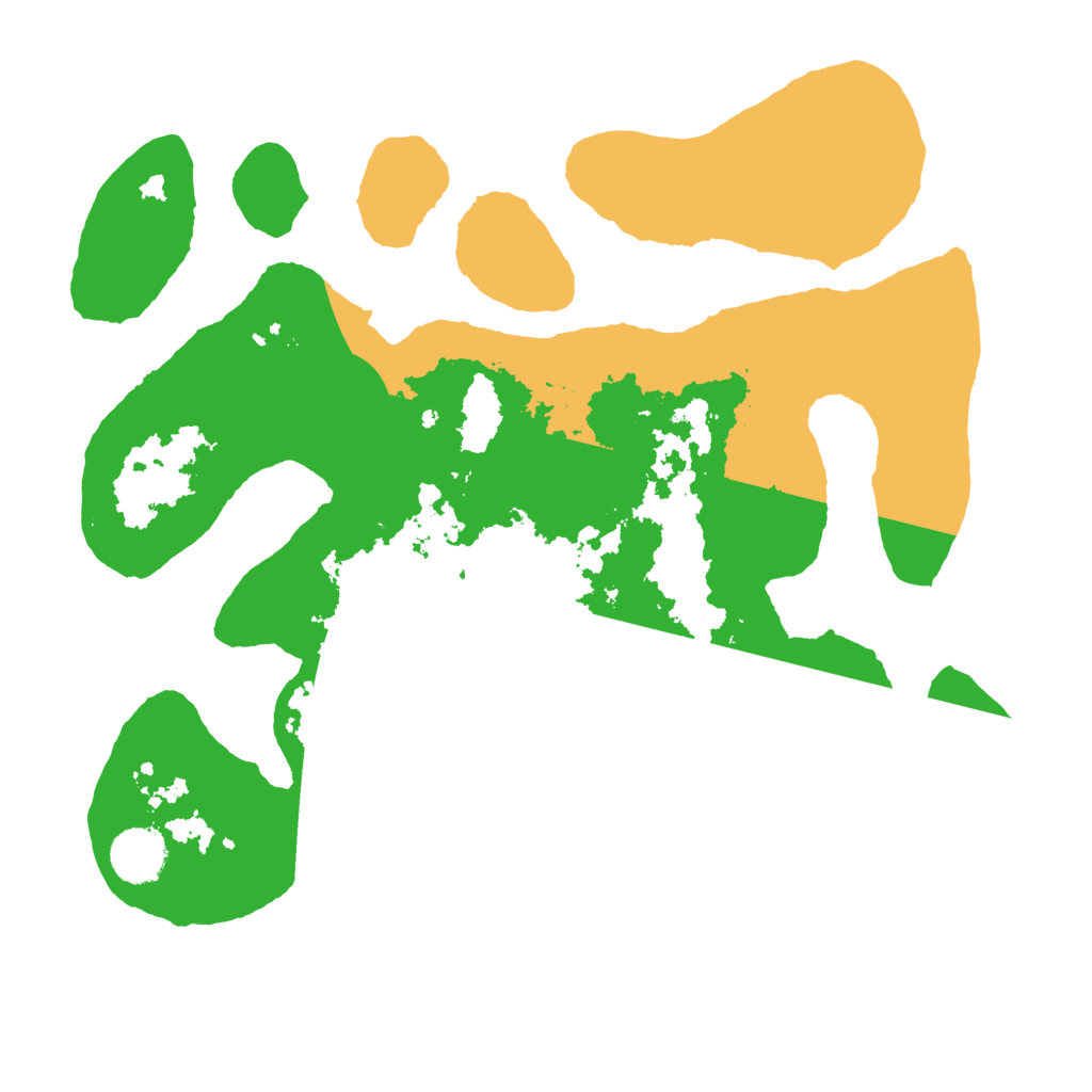 Biome Rust Map: Barren, Size: 3500, Seed: 3517025