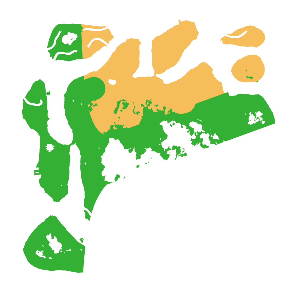 Biome Rust Map: Procedural Map, Size: 3500, Seed: 556843