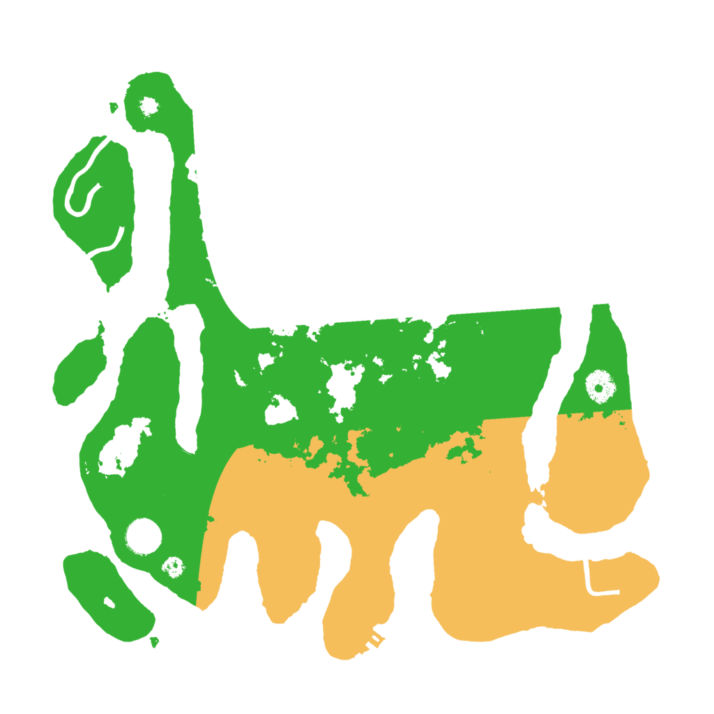 Biome Rust Map: Procedural Map, Size: 3500, Seed: 5505822