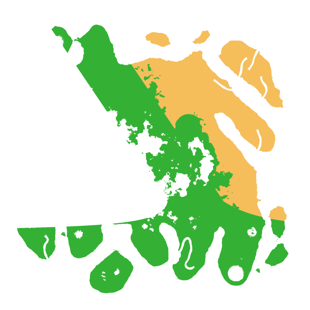 Biome Rust Map: Procedural Map, Size: 3500, Seed: 5991444