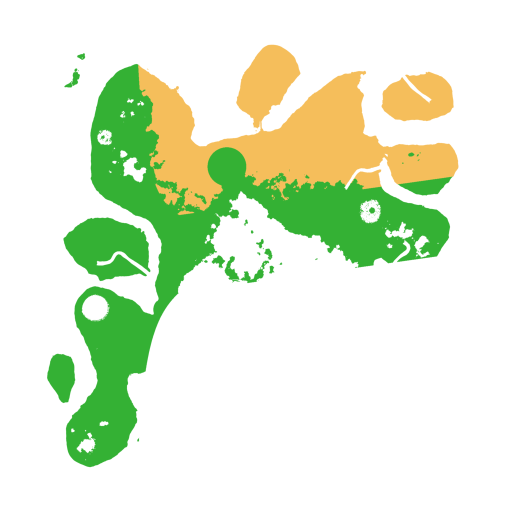 Biome Rust Map: Procedural Map, Size: 3500, Seed: 1306679