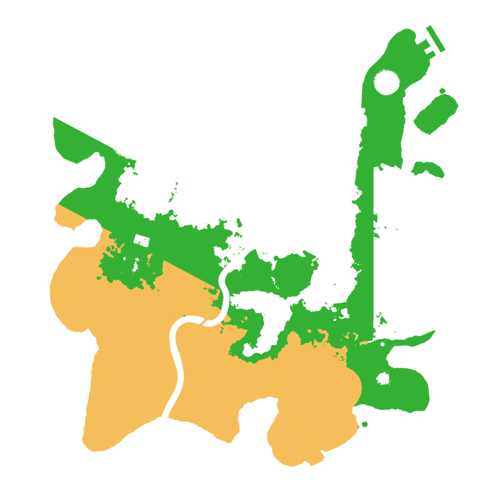 Biome Rust Map: Procedural Map, Size: 3500, Seed: 850479