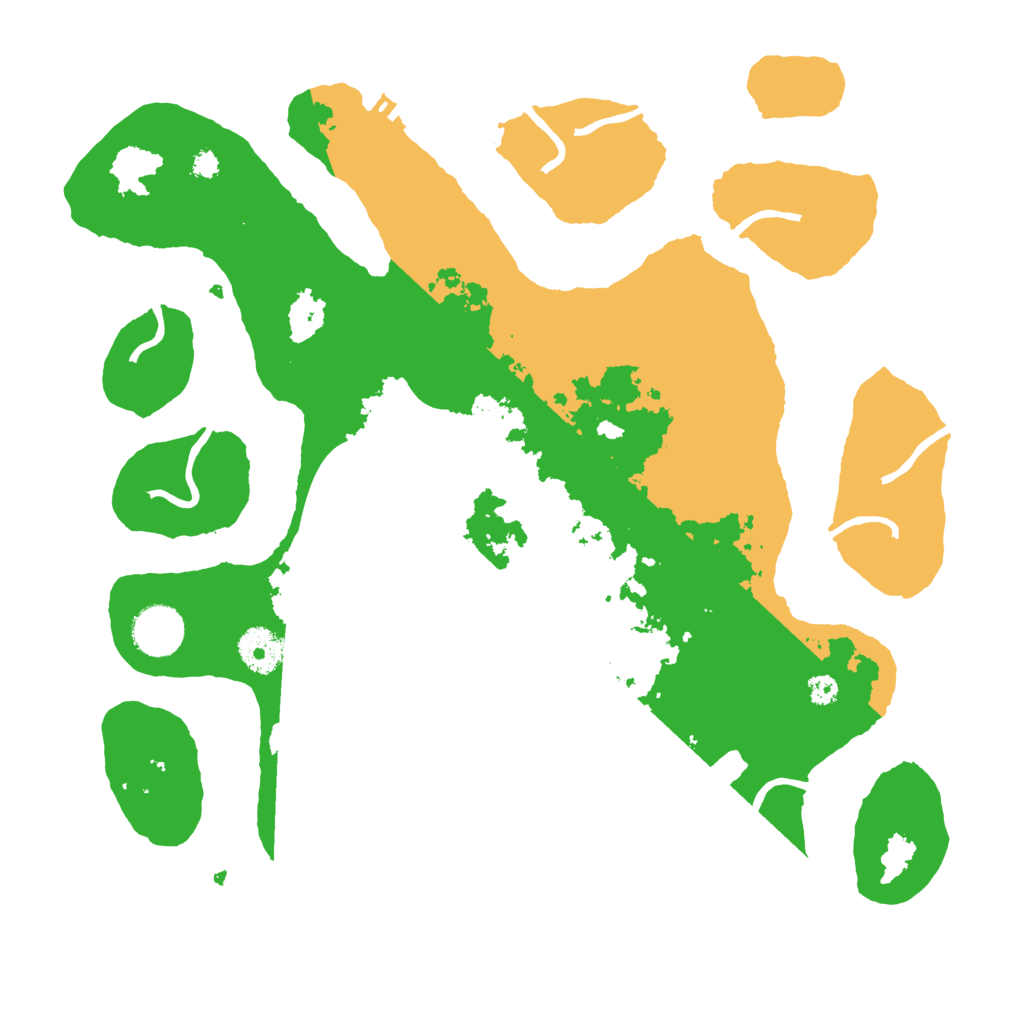 Biome Rust Map: Procedural Map, Size: 3500, Seed: 2041973