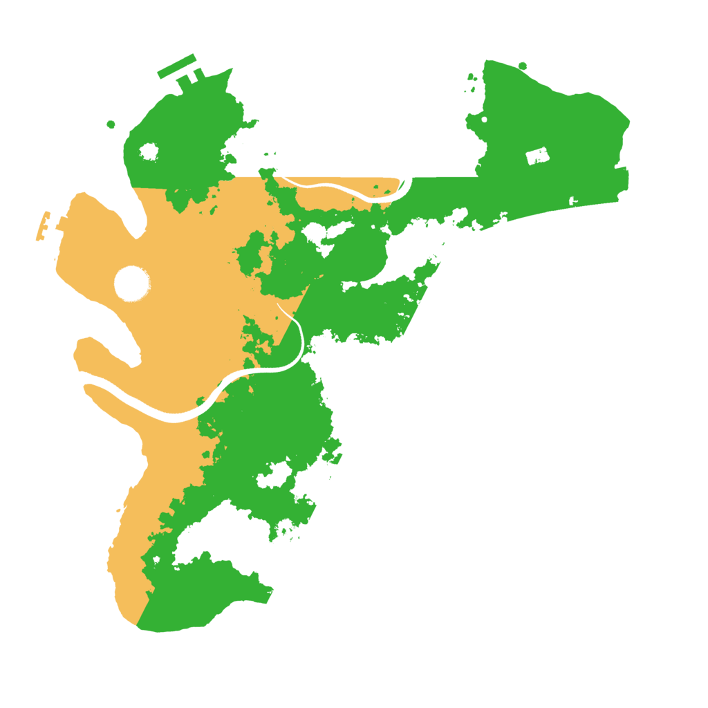 Biome Rust Map: Procedural Map, Size: 3500, Seed: 4212704