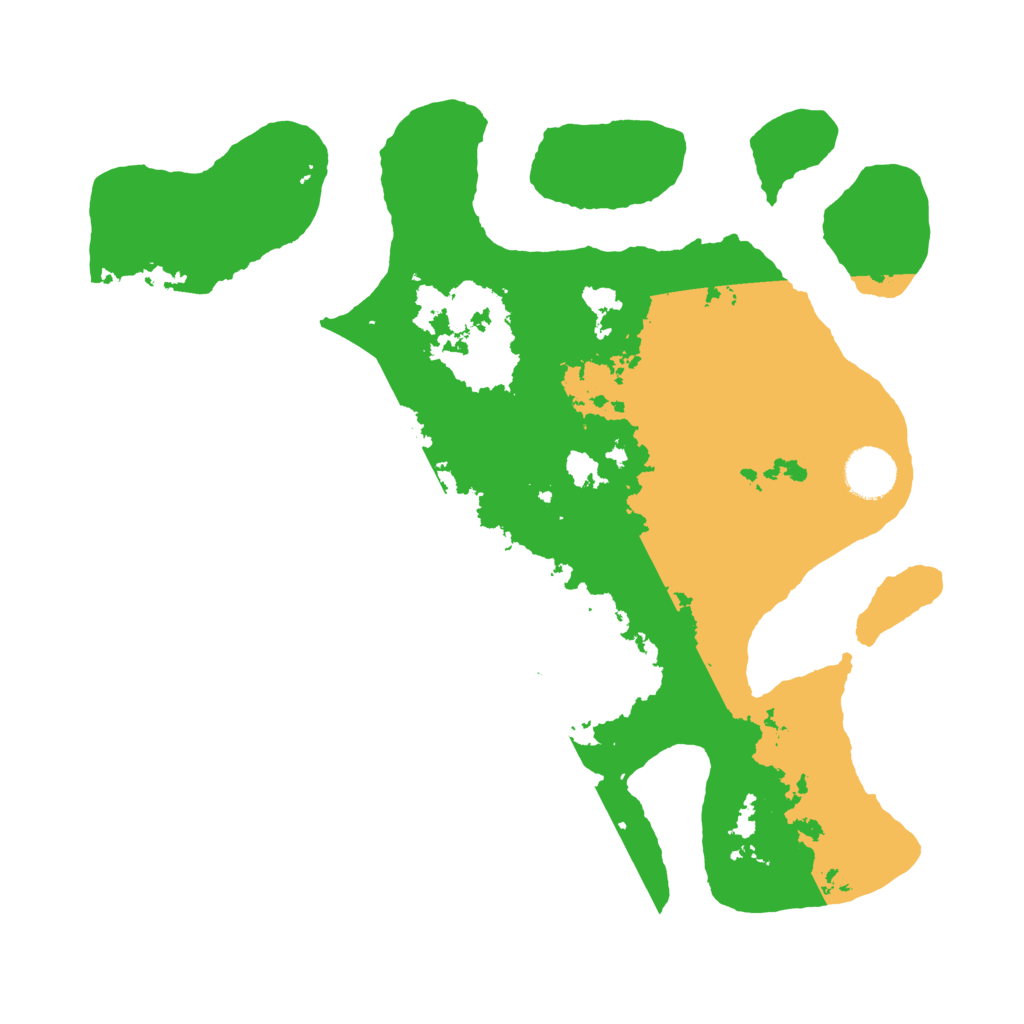 Biome Rust Map: Barren, Size: 3500, Seed: 919531