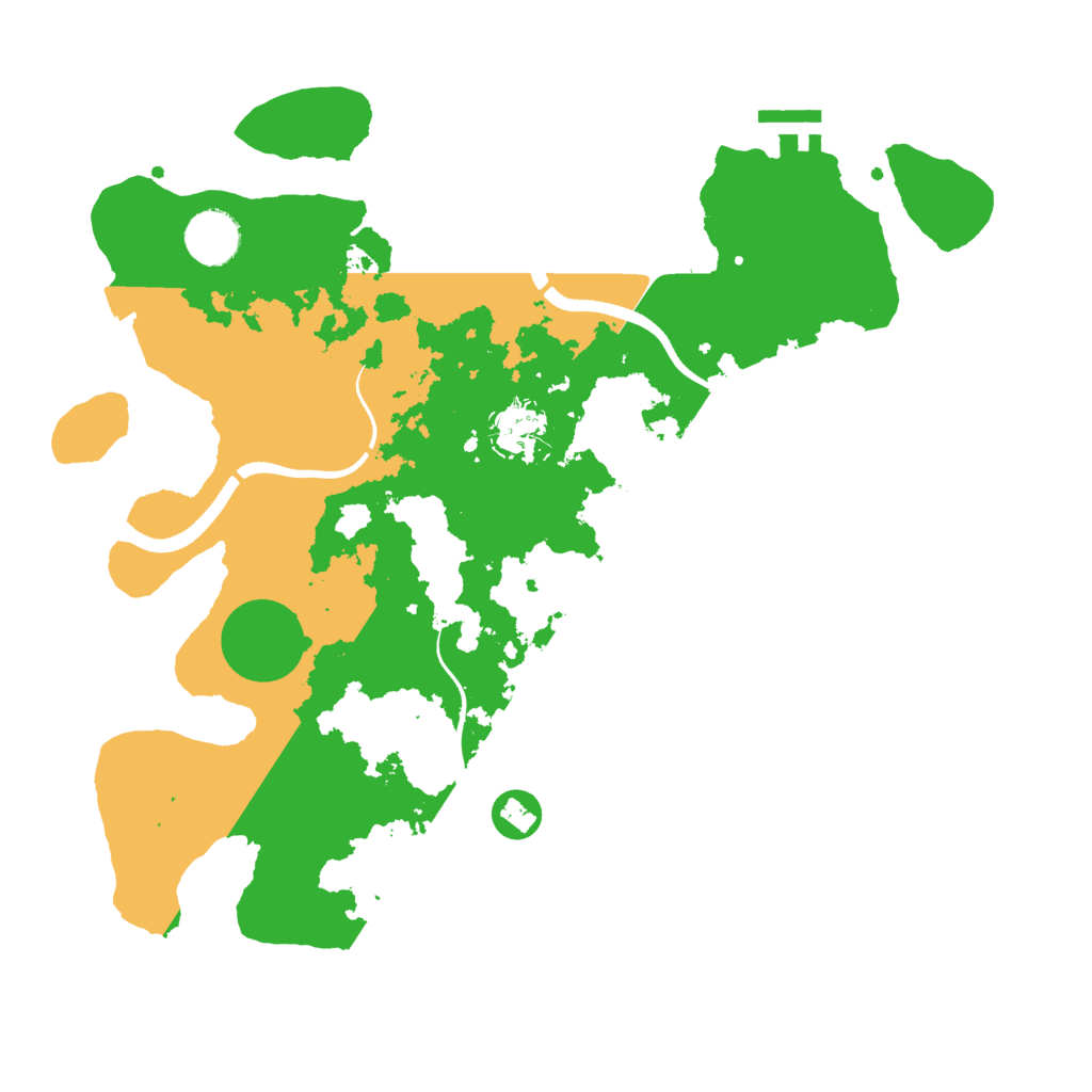 Biome Rust Map: Procedural Map, Size: 3500, Seed: 2743447