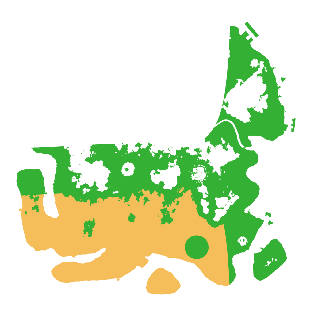 Biome Rust Map: Procedural Map, Size: 3500, Seed: 4894440