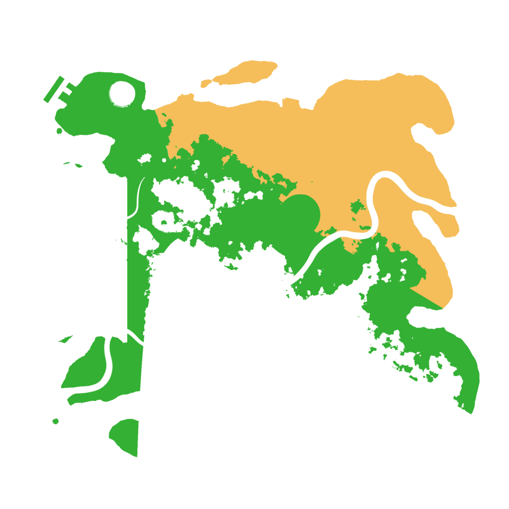 Biome Rust Map: Procedural Map, Size: 3500, Seed: 4233458