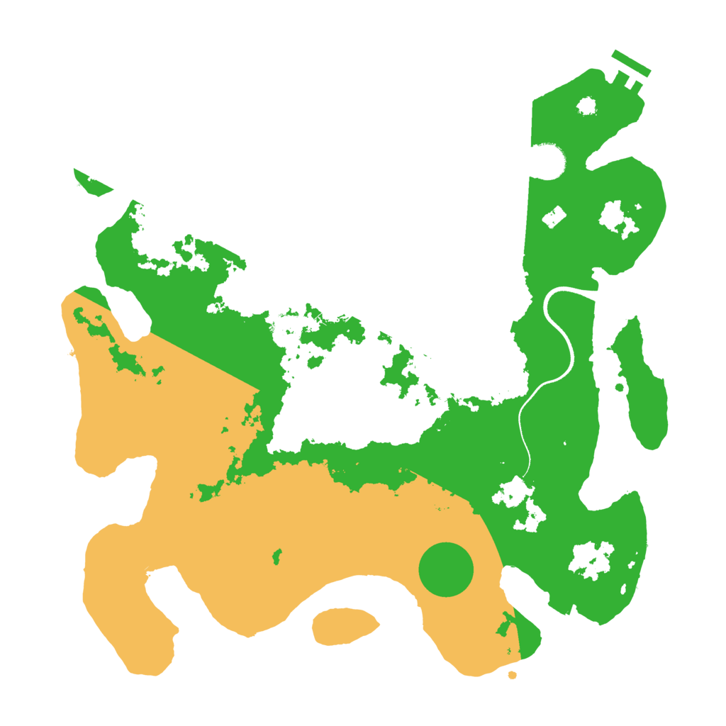 Biome Rust Map: Procedural Map, Size: 3500, Seed: 5673919