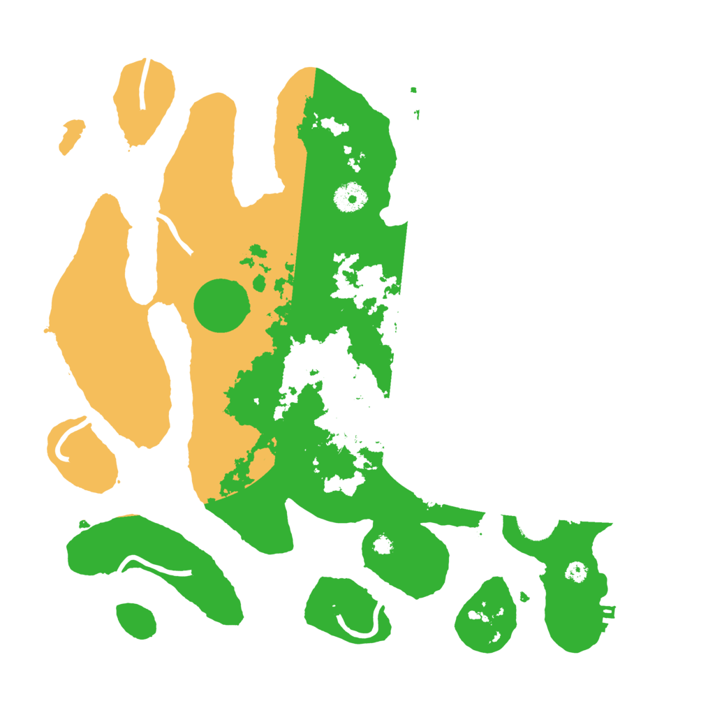Biome Rust Map: Procedural Map, Size: 3500, Seed: 1970413