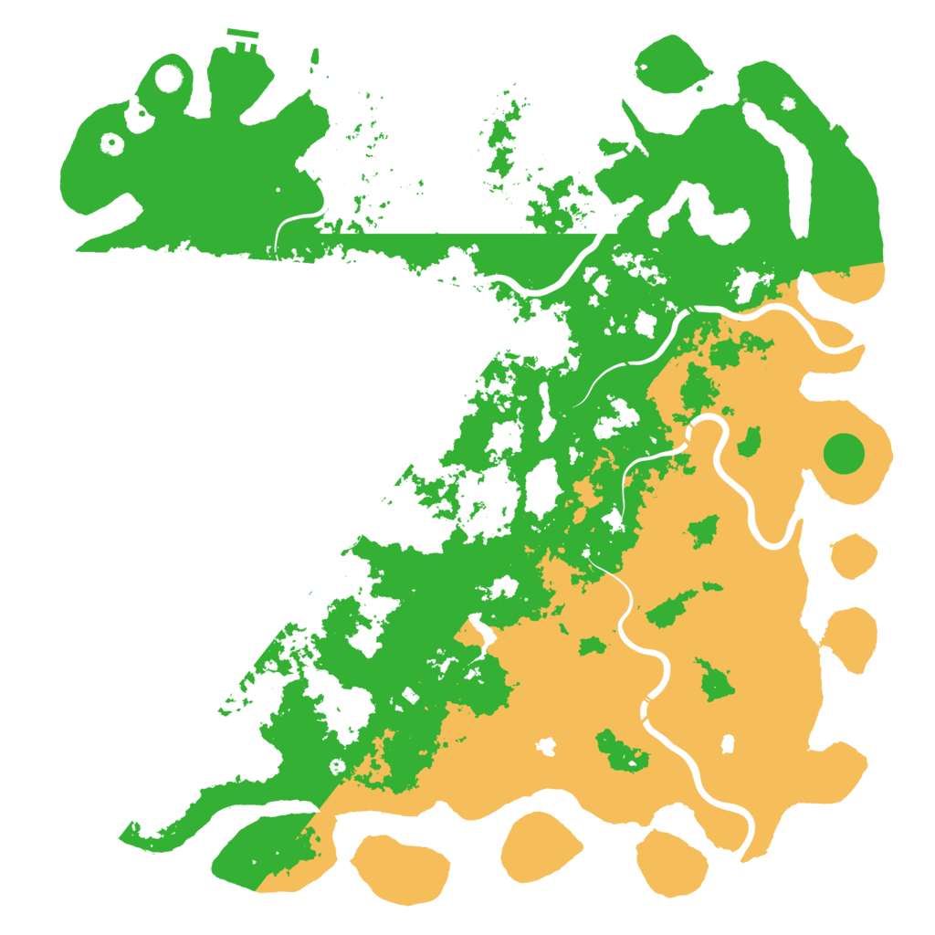 Biome Rust Map: Procedural Map, Size: 6000, Seed: 996582145