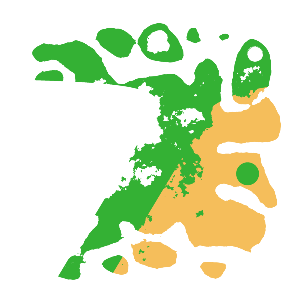 Biome Rust Map: Barren, Size: 3500, Seed: 4414027