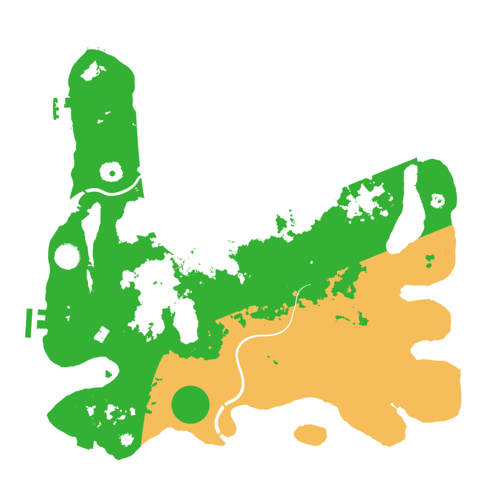 Biome Rust Map: Procedural Map, Size: 3500, Seed: 8890