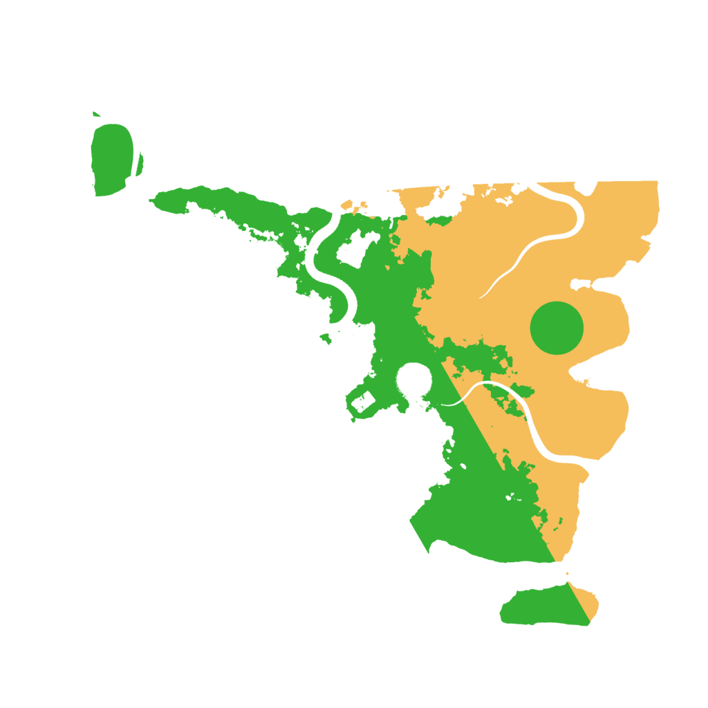 Biome Rust Map: Procedural Map, Size: 3500, Seed: 591946