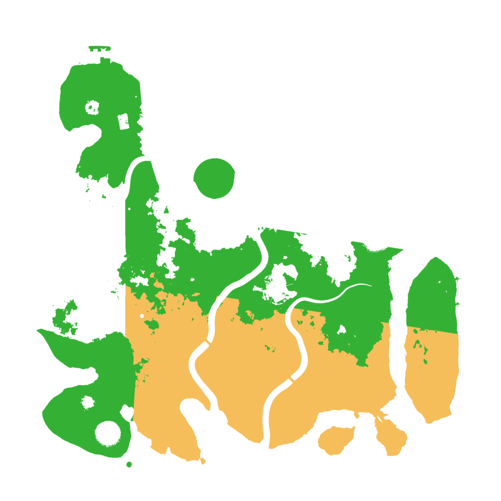 Biome Rust Map: Procedural Map, Size: 3500, Seed: 2150450