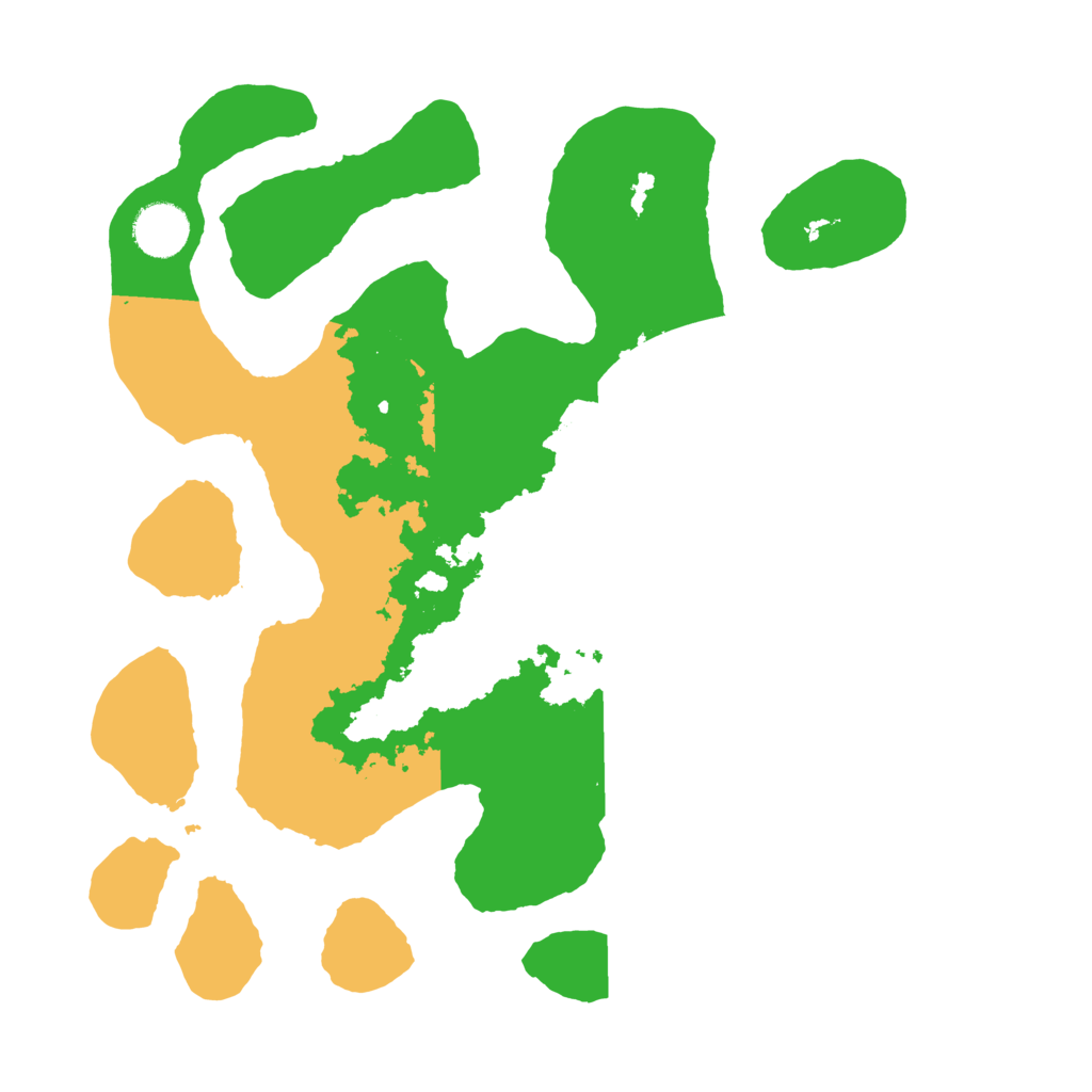 Biome Rust Map: Barren, Size: 3500, Seed: 5064004