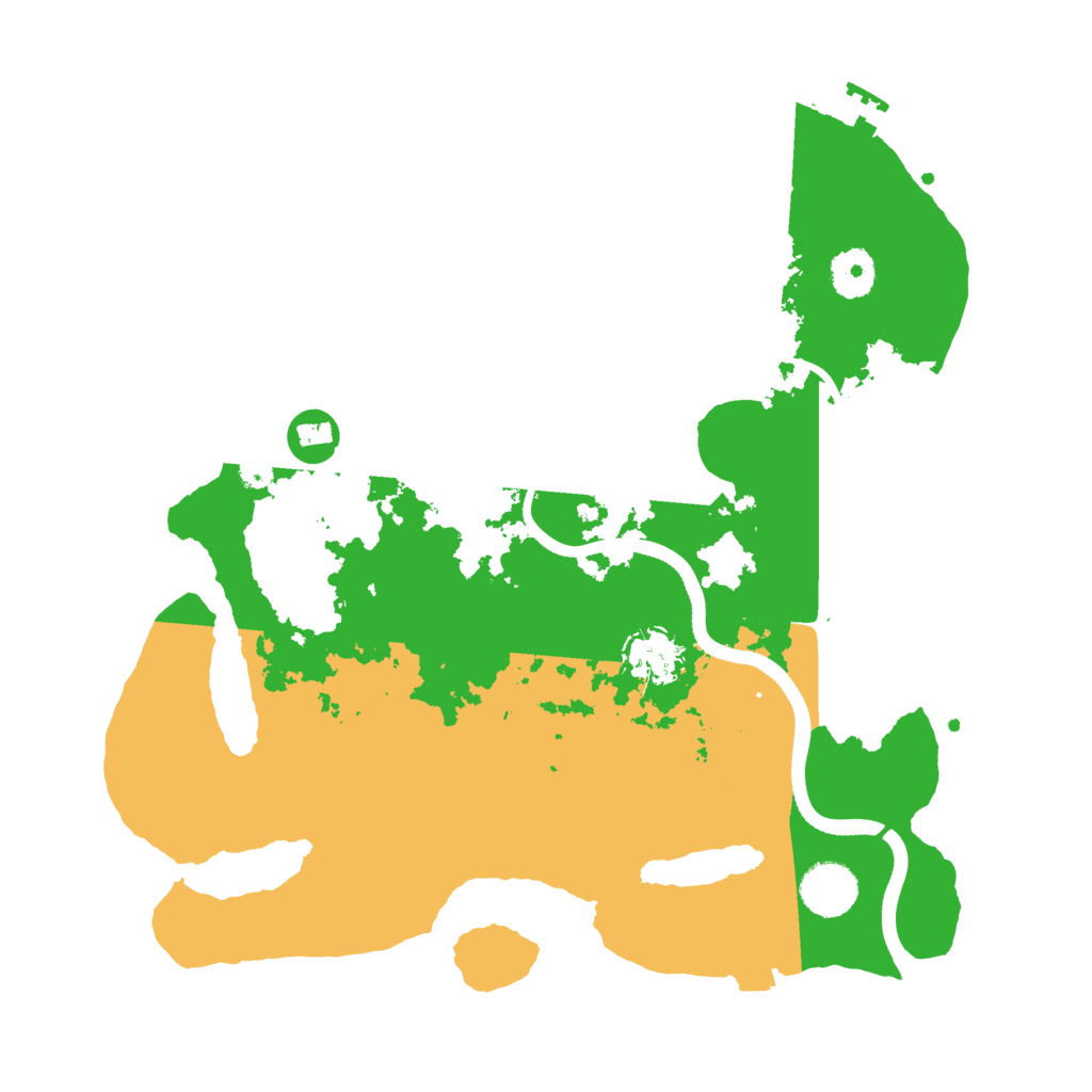 Biome Rust Map: Procedural Map, Size: 3500, Seed: 3076061