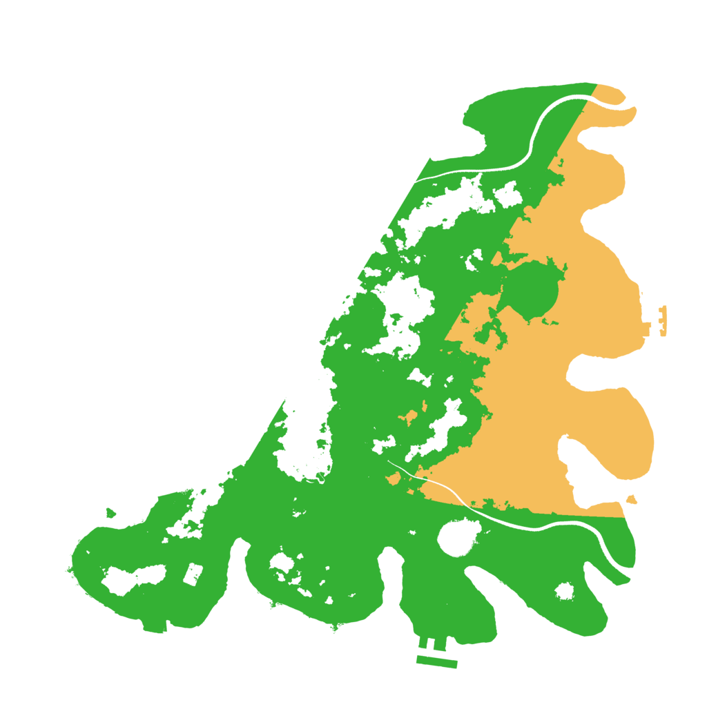 Biome Rust Map: Procedural Map, Size: 3500, Seed: 6042651