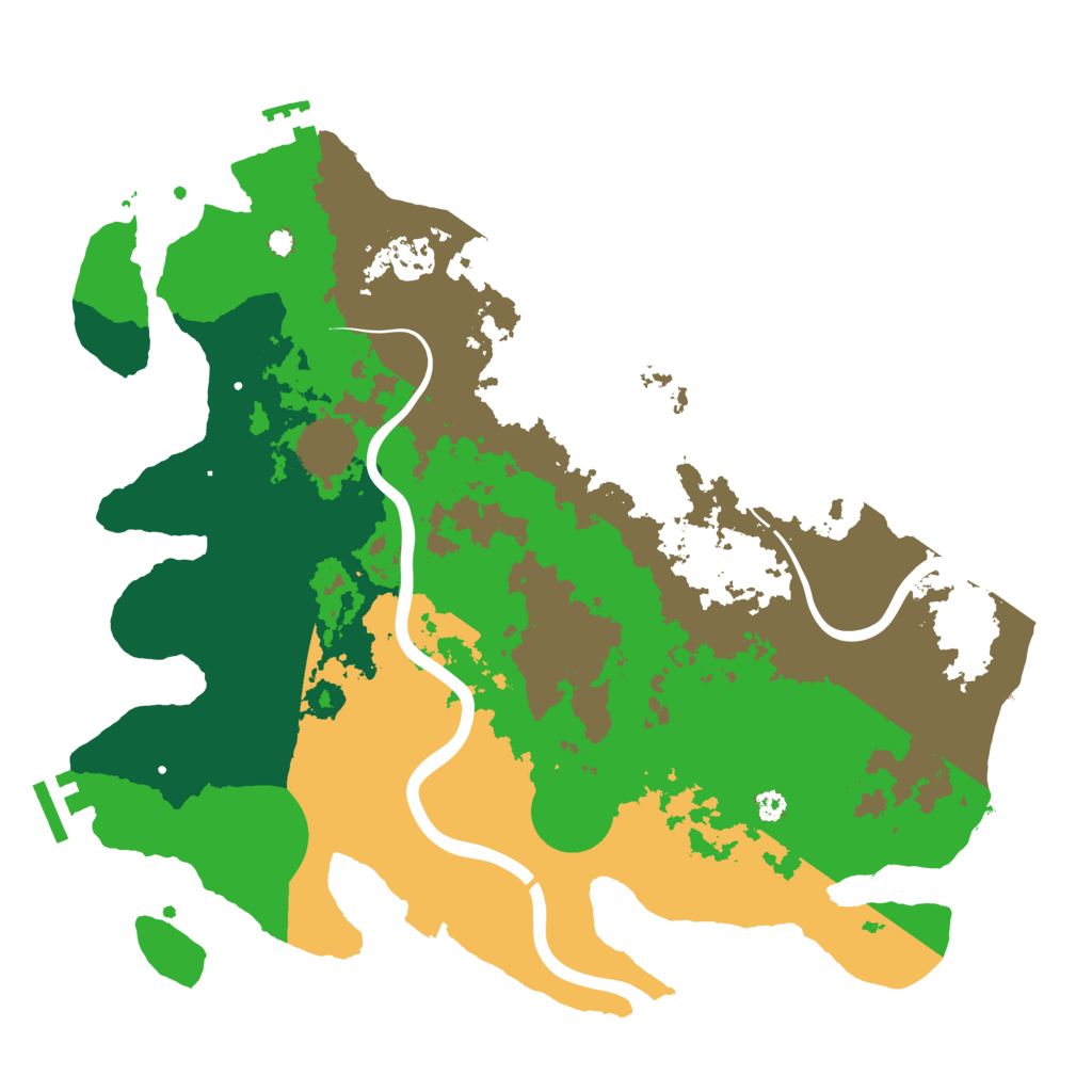 Biome Rust Map: Procedural Map, Size: 3500, Seed: 5392290