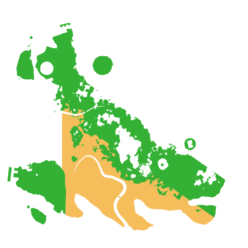 Biome Rust Map: Procedural Map, Size: 3500, Seed: 5392290