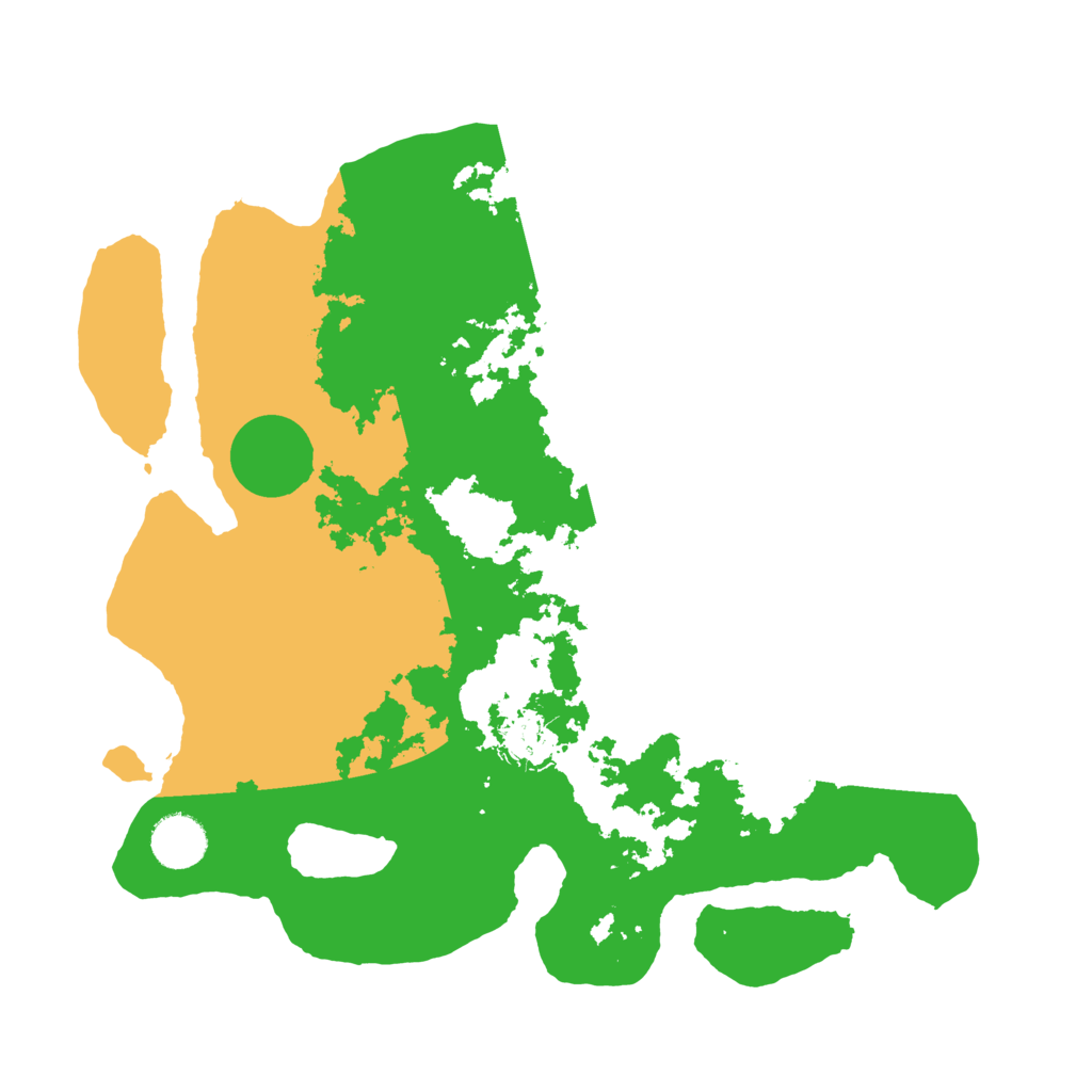 Biome Rust Map: Barren, Size: 3500, Seed: 1813008