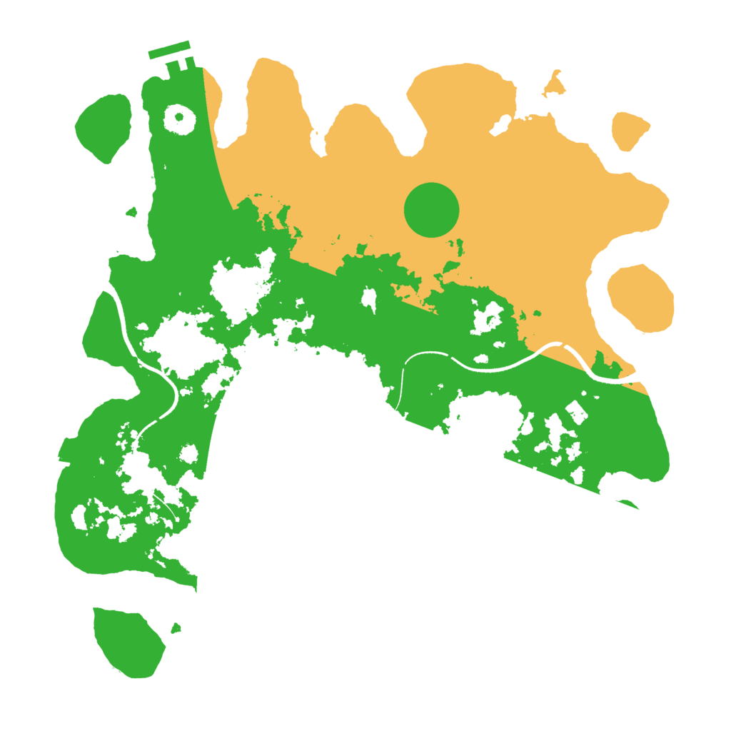 Biome Rust Map: Procedural Map, Size: 3500, Seed: 1233966