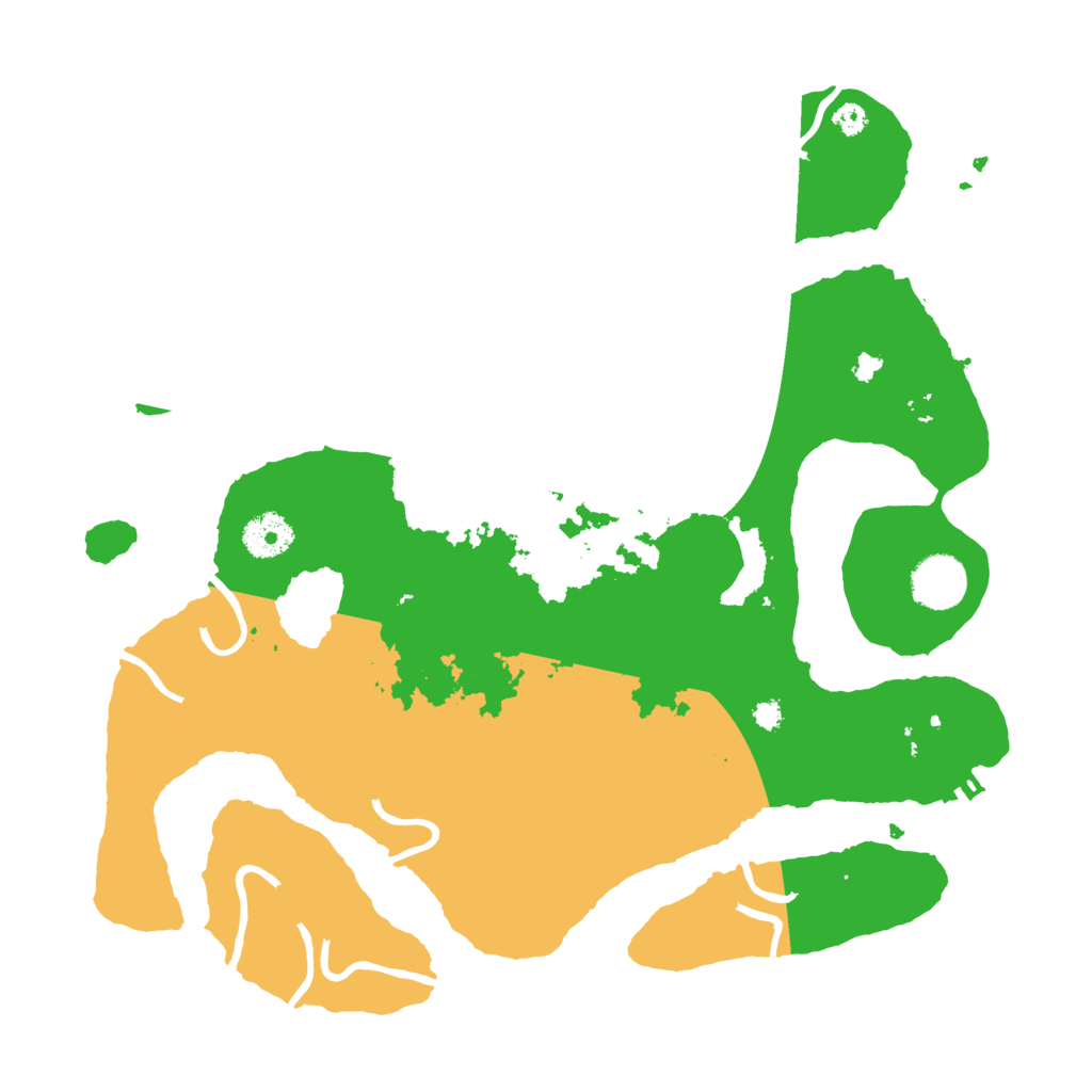 Biome Rust Map: Procedural Map, Size: 3500, Seed: 6194112
