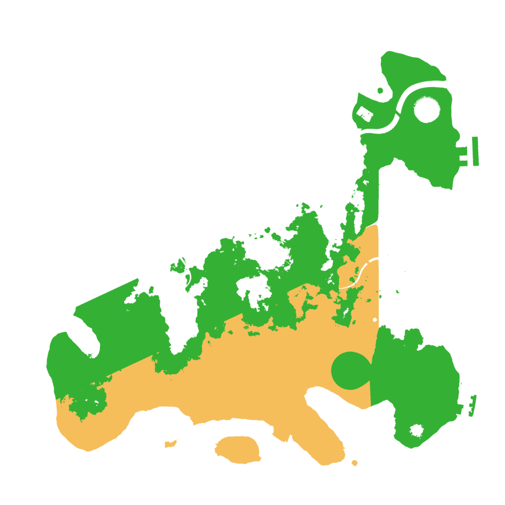 Biome Rust Map: Procedural Map, Size: 3500, Seed: 1729875