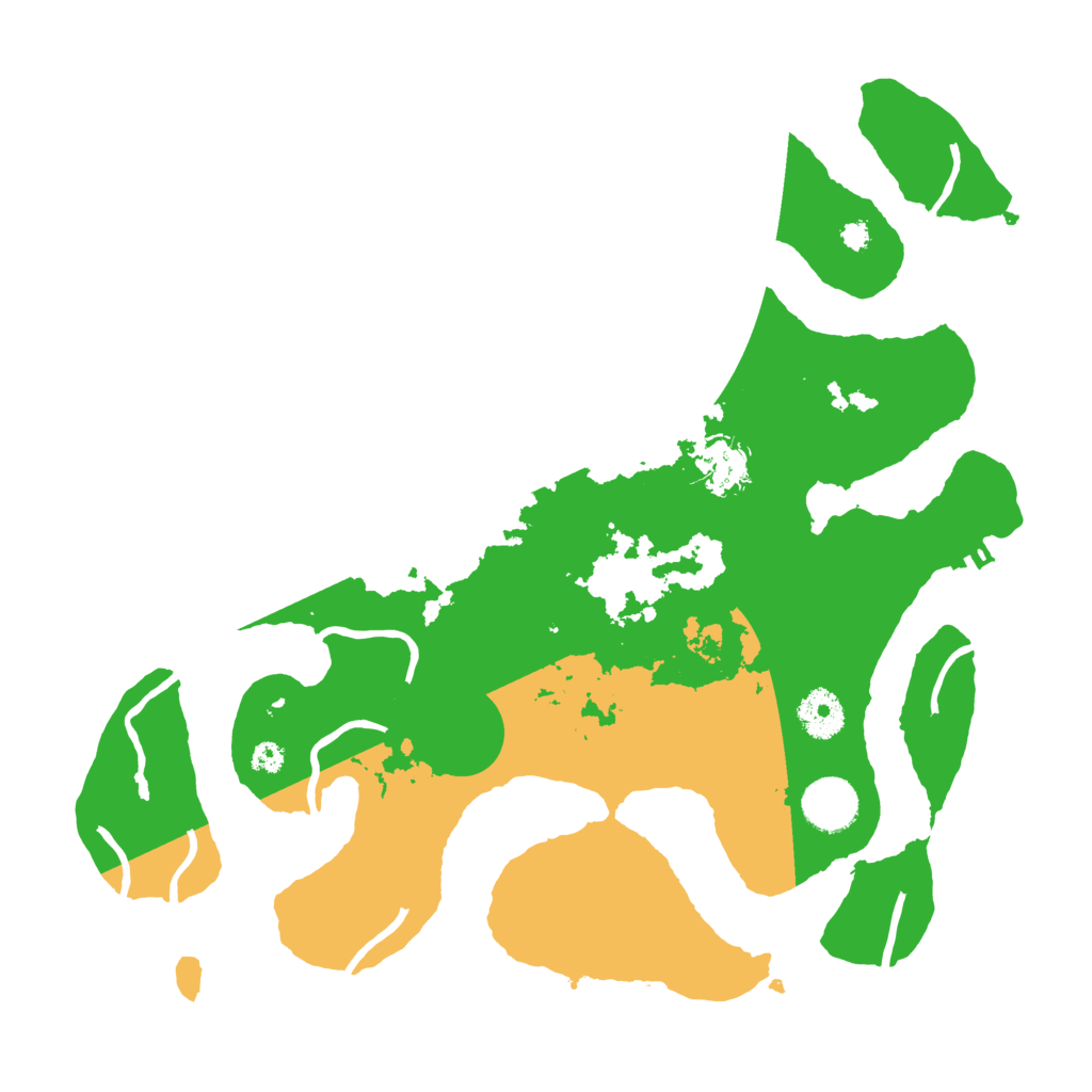 Biome Rust Map: Procedural Map, Size: 3500, Seed: 1249119