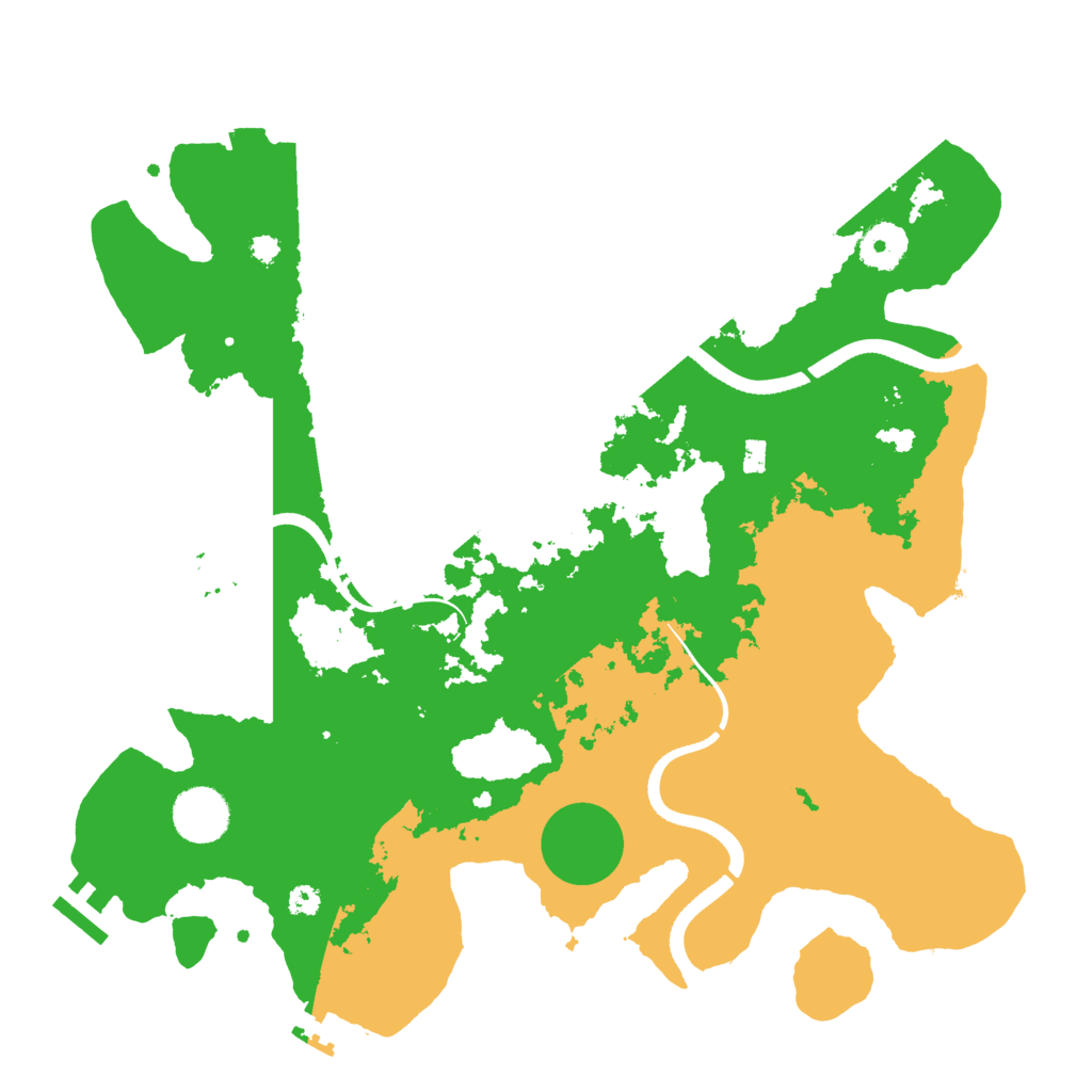 Biome Rust Map: Procedural Map, Size: 3500, Seed: 6139230