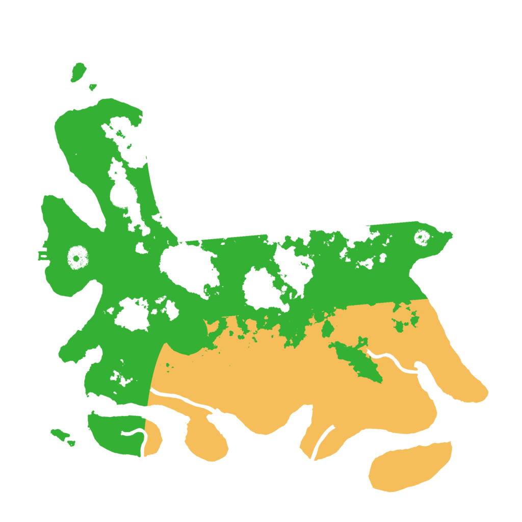 Biome Rust Map: Procedural Map, Size: 3500, Seed: 6064052