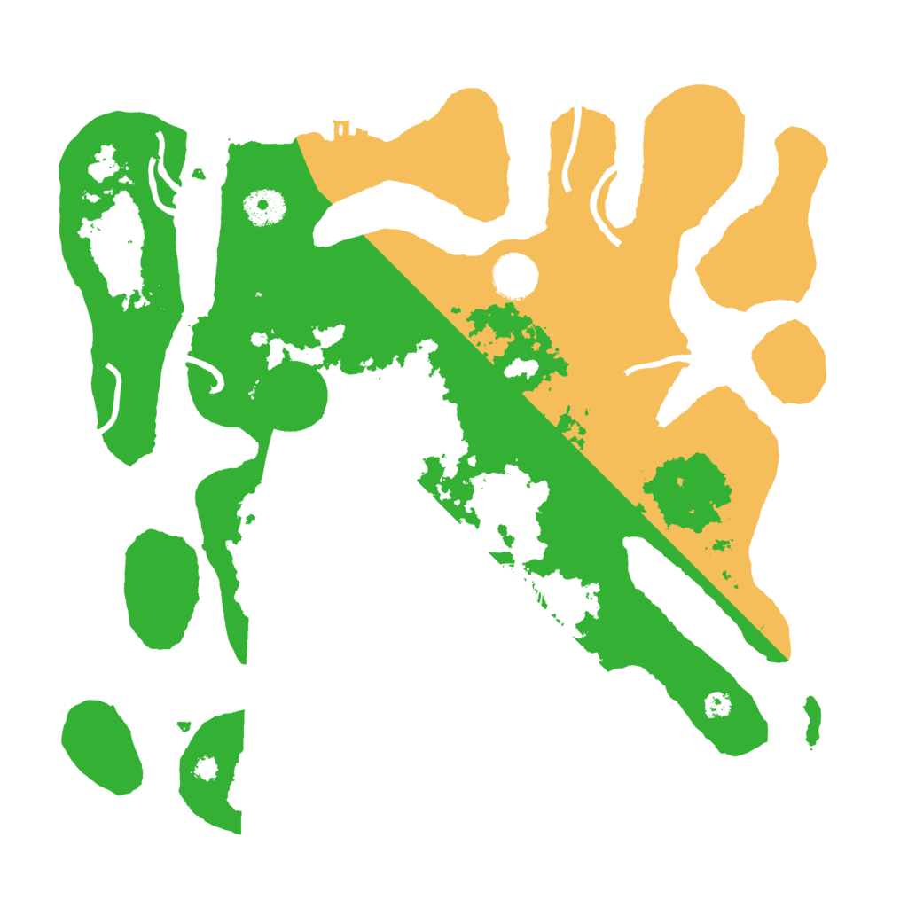 Biome Rust Map: Procedural Map, Size: 3500, Seed: 3409844