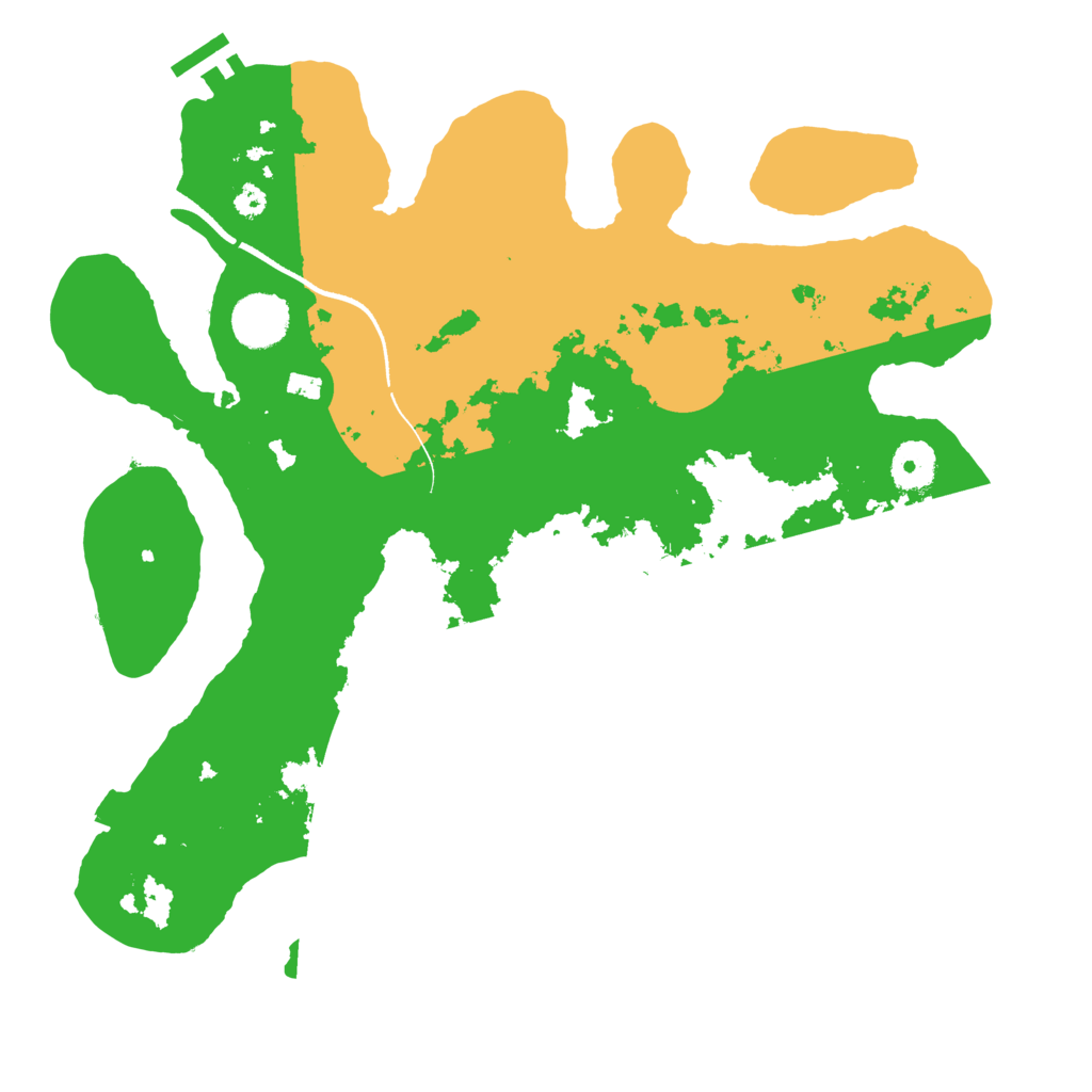 Biome Rust Map: Procedural Map, Size: 3500, Seed: 5398621