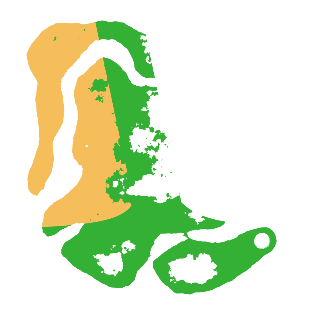 Biome Rust Map: Barren, Size: 3500, Seed: 4592048