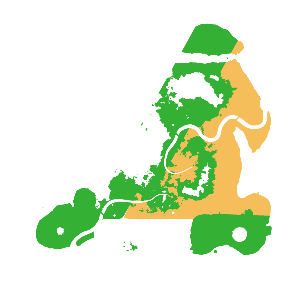 Biome Rust Map: Procedural Map, Size: 3500, Seed: 1227928