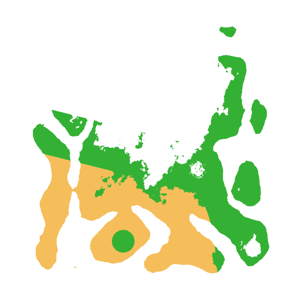 Biome Rust Map: Barren, Size: 3500, Seed: 4218285