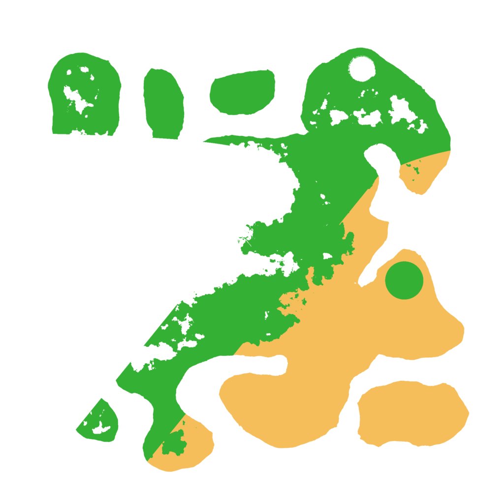 Biome Rust Map: Barren, Size: 3500, Seed: 568757