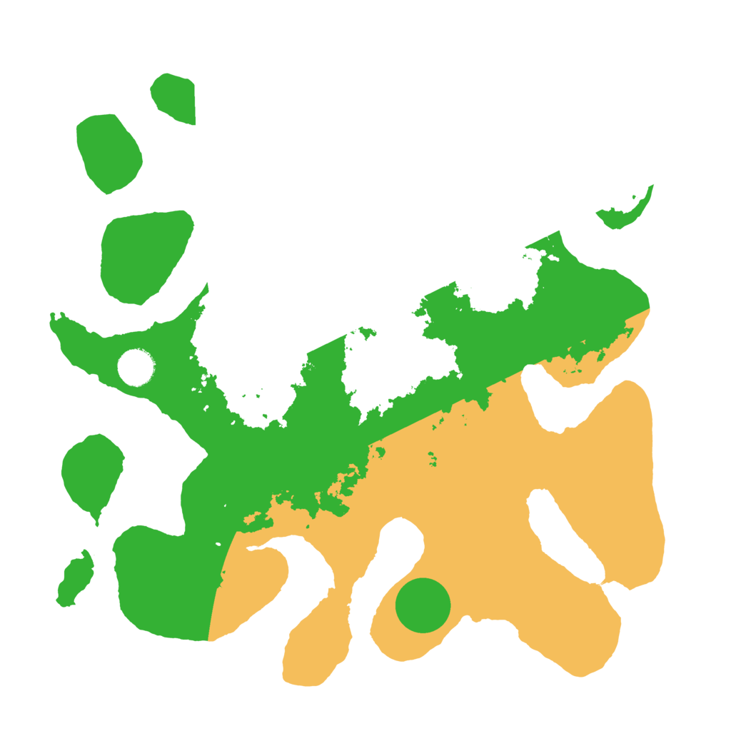 Biome Rust Map: Barren, Size: 3500, Seed: 6009109