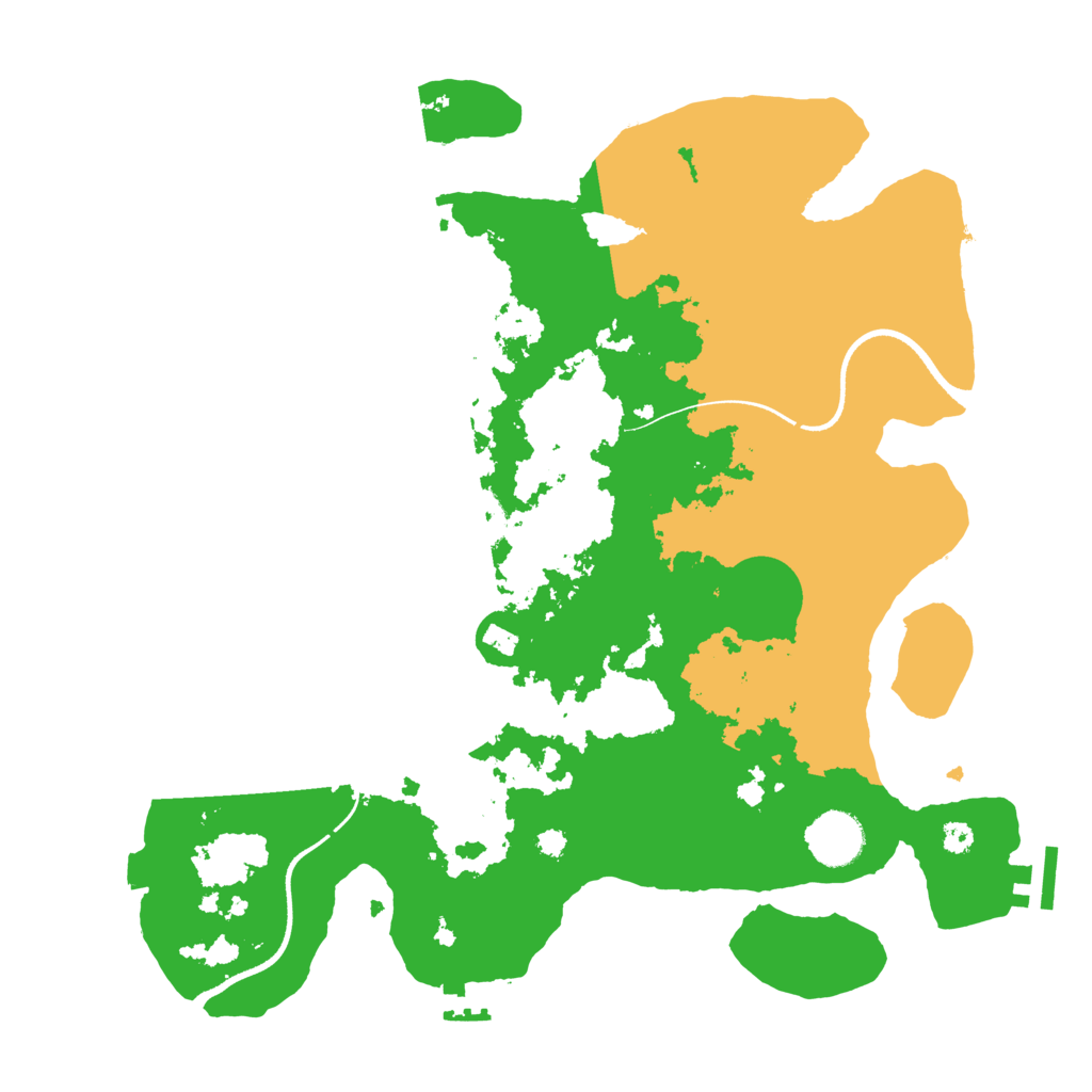 Biome Rust Map: Procedural Map, Size: 3500, Seed: 6309248