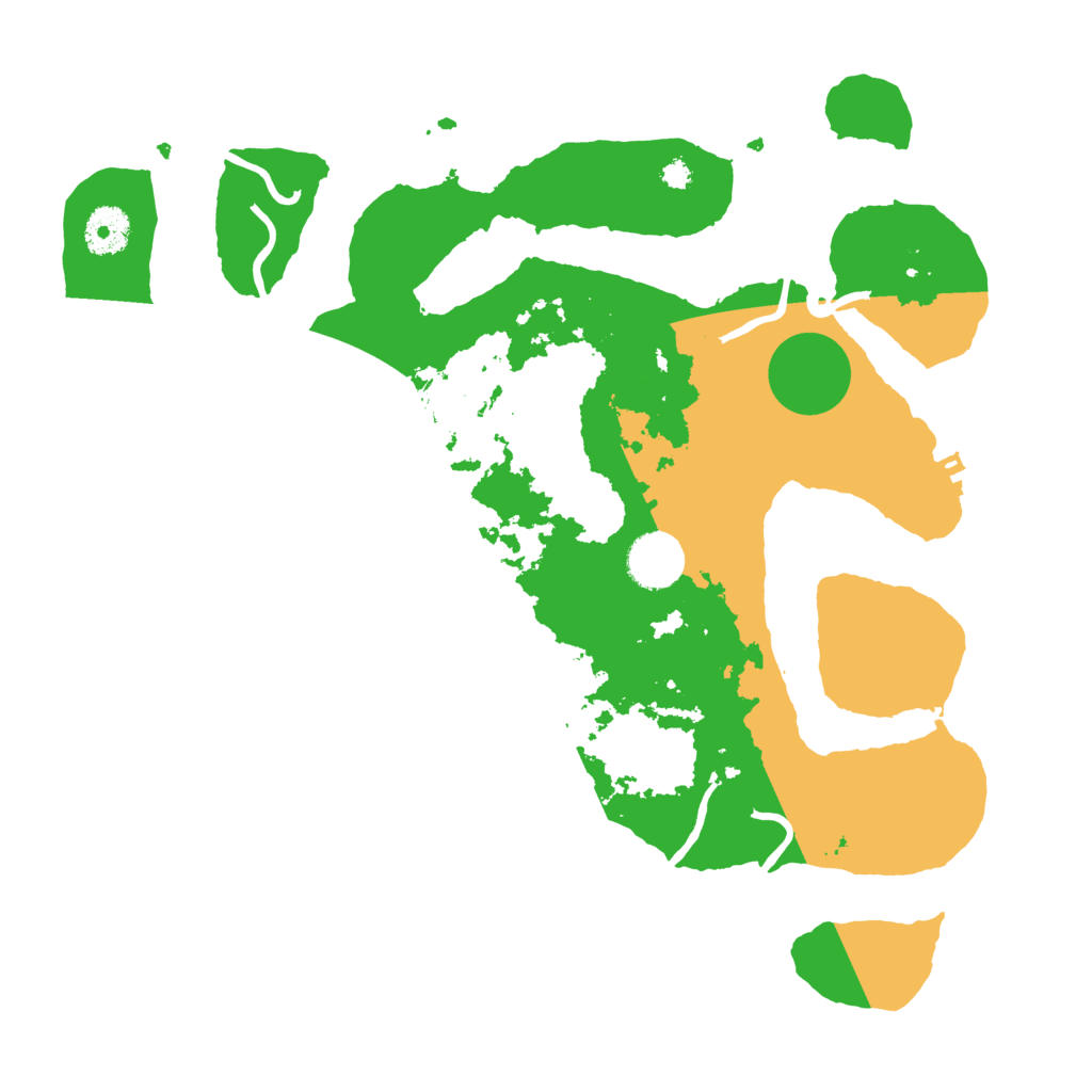 Biome Rust Map: Procedural Map, Size: 3500, Seed: 5956525