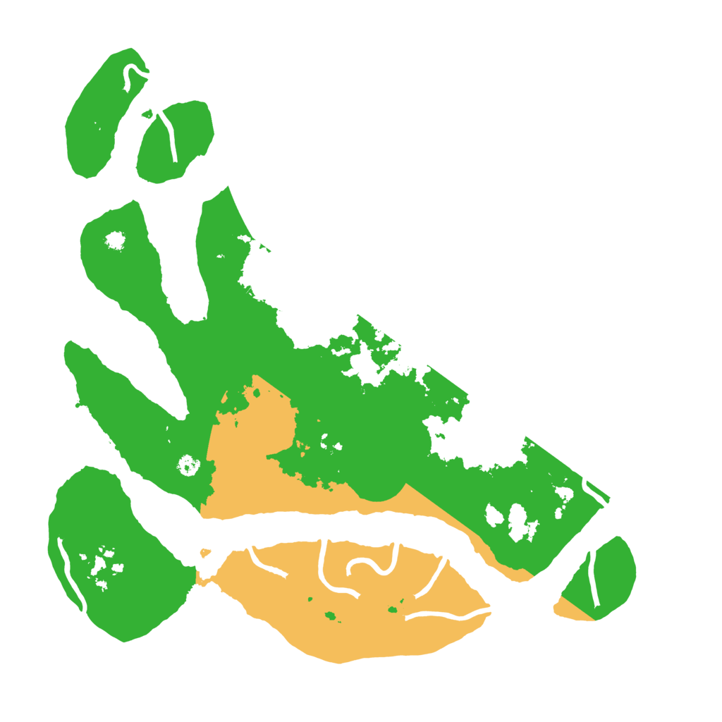 Biome Rust Map: Procedural Map, Size: 3500, Seed: 1580018