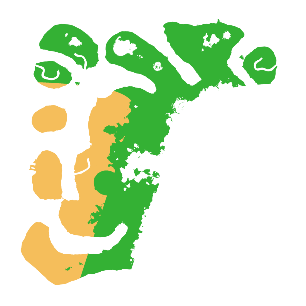 Biome Rust Map: Procedural Map, Size: 3500, Seed: 1807160