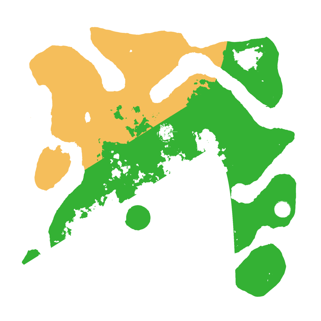 Biome Rust Map: Barren, Size: 3500, Seed: 1236793