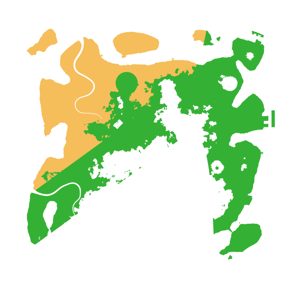 Biome Rust Map: Procedural Map, Size: 3500, Seed: 2192545