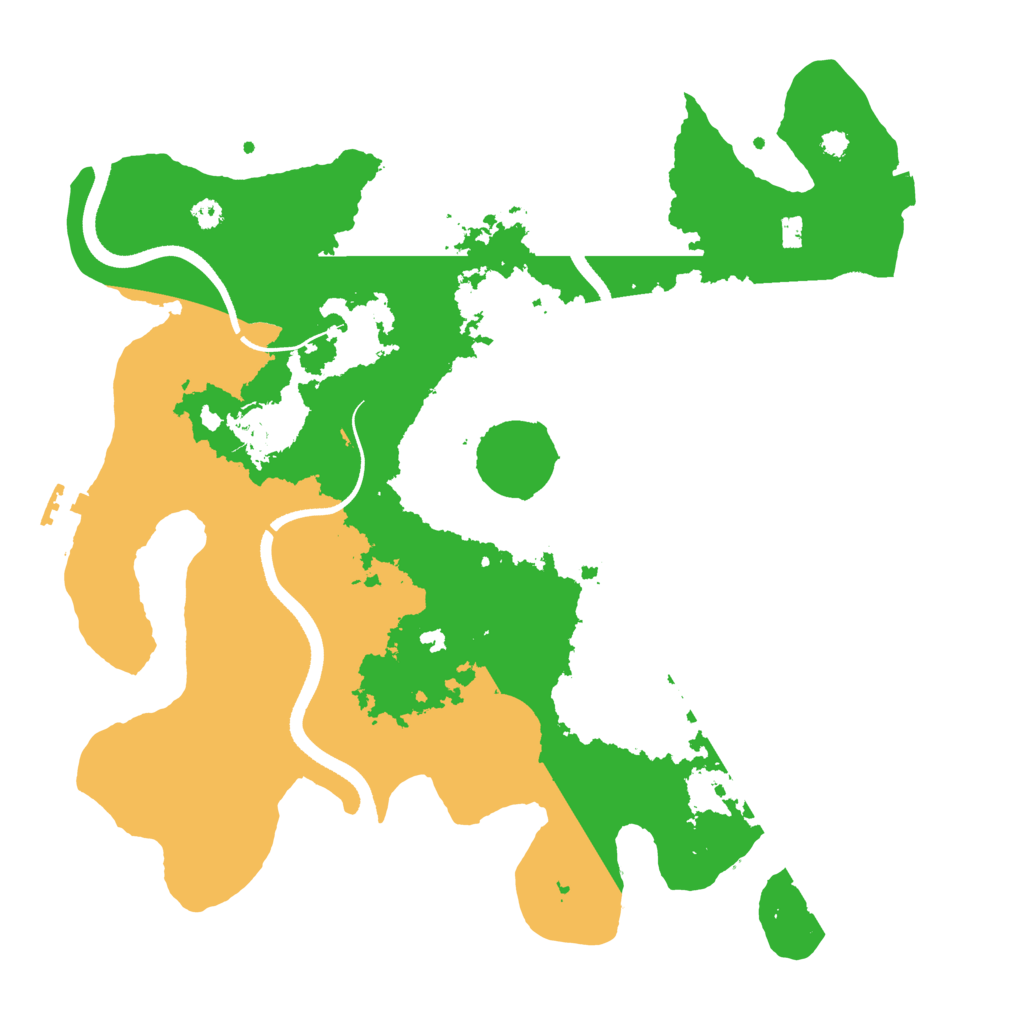 Biome Rust Map: Procedural Map, Size: 3500, Seed: 2624300