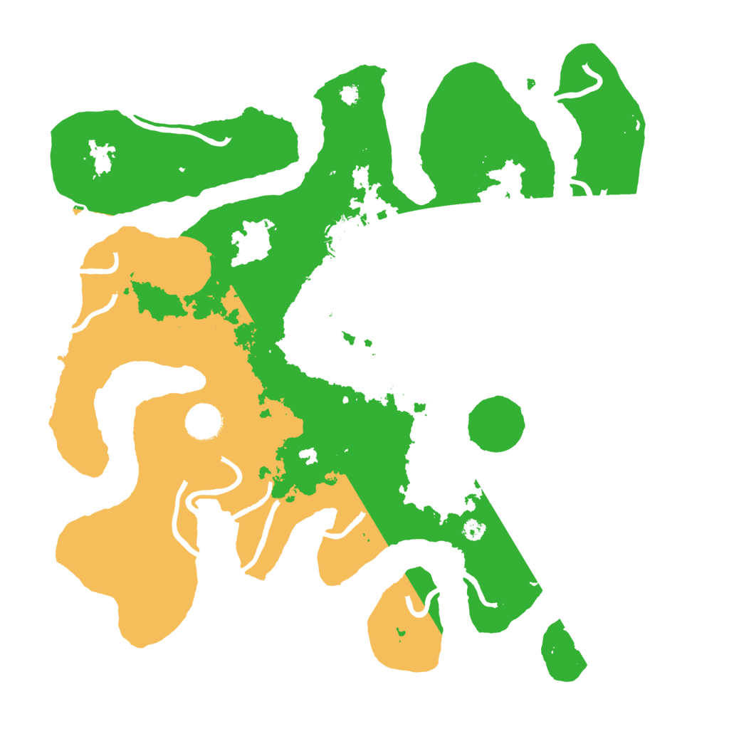 Biome Rust Map: Procedural Map, Size: 3500, Seed: 2624300